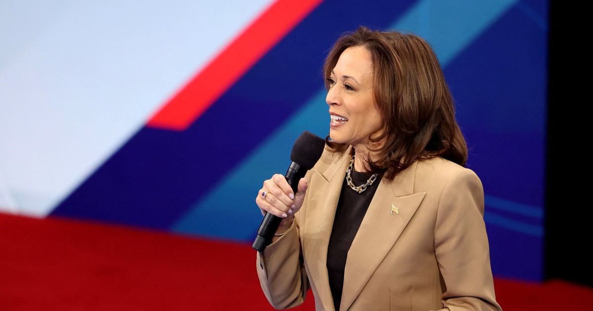 Harris points to California experience and criticizes Trump when as...